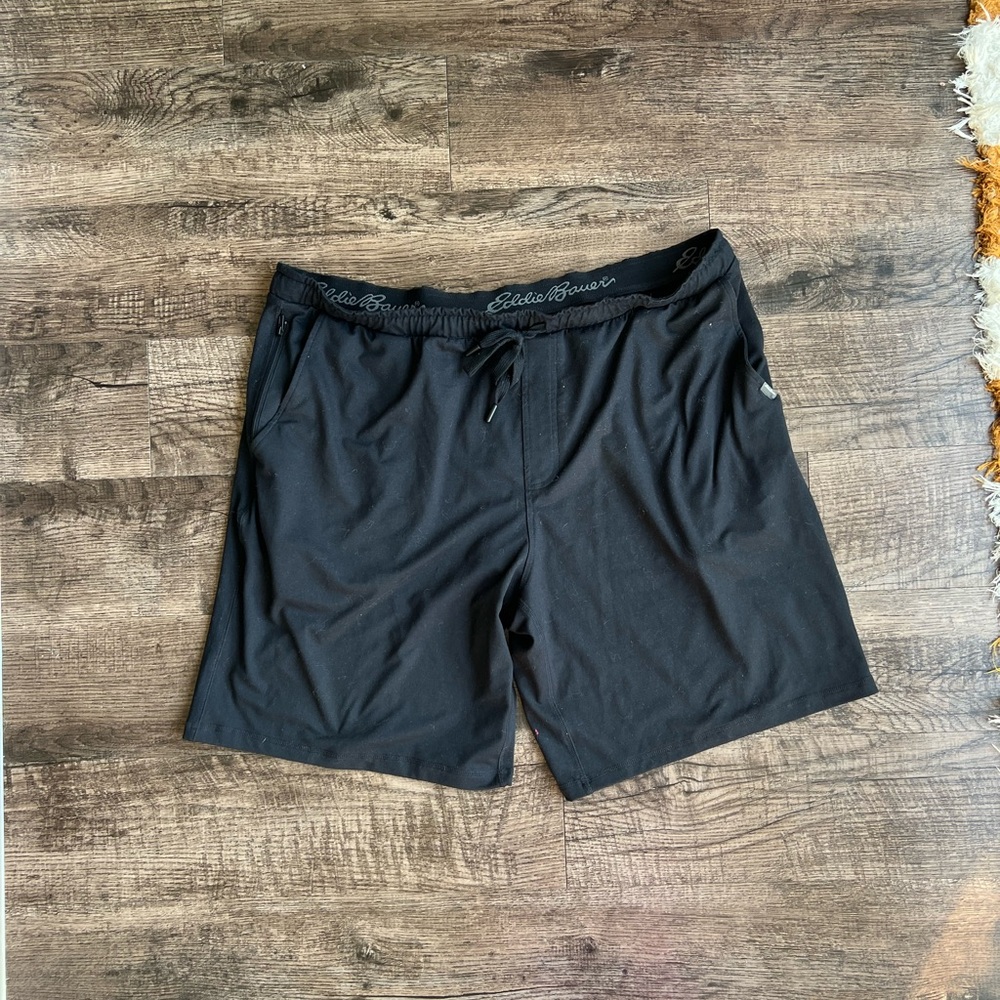 Eddie Bauer Men's Lounge Black Shorts